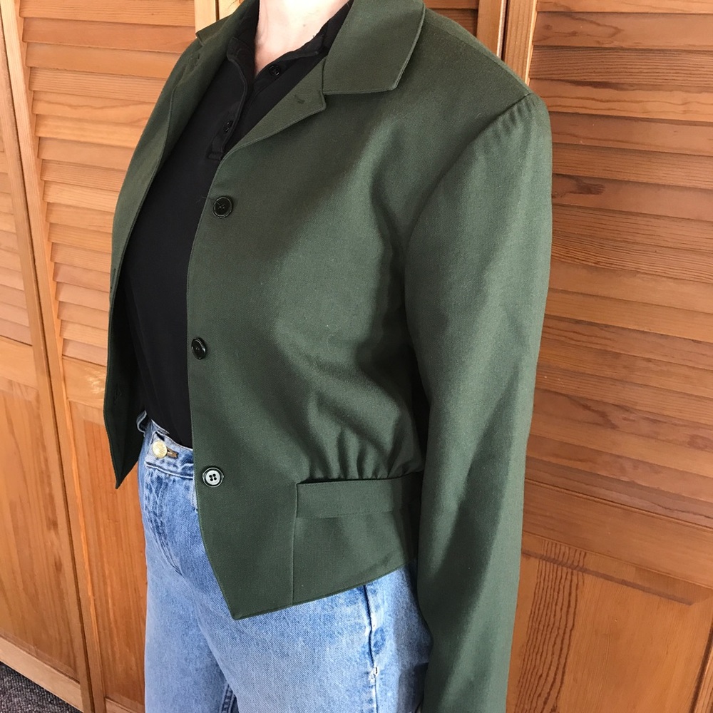 Vintage Business Suit Jacket & High Waisted Skirt